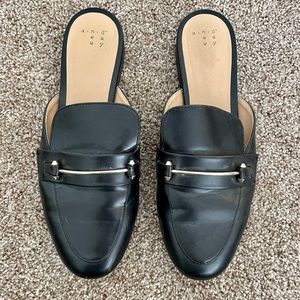 A New Day Black Mule with Gold Bar